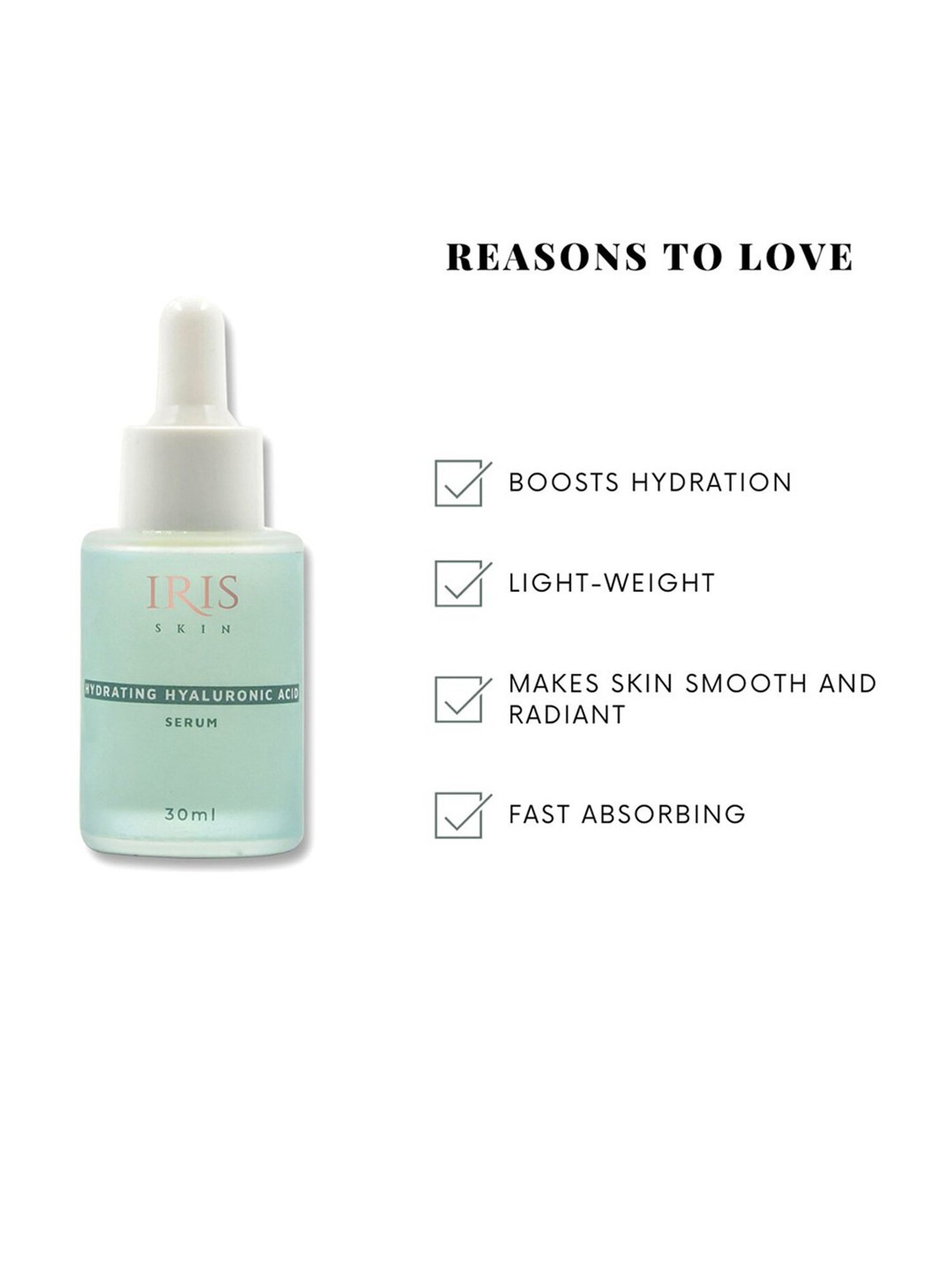 Iris Skin Hydrating Hyaluronic Acid Serum - 30 ml