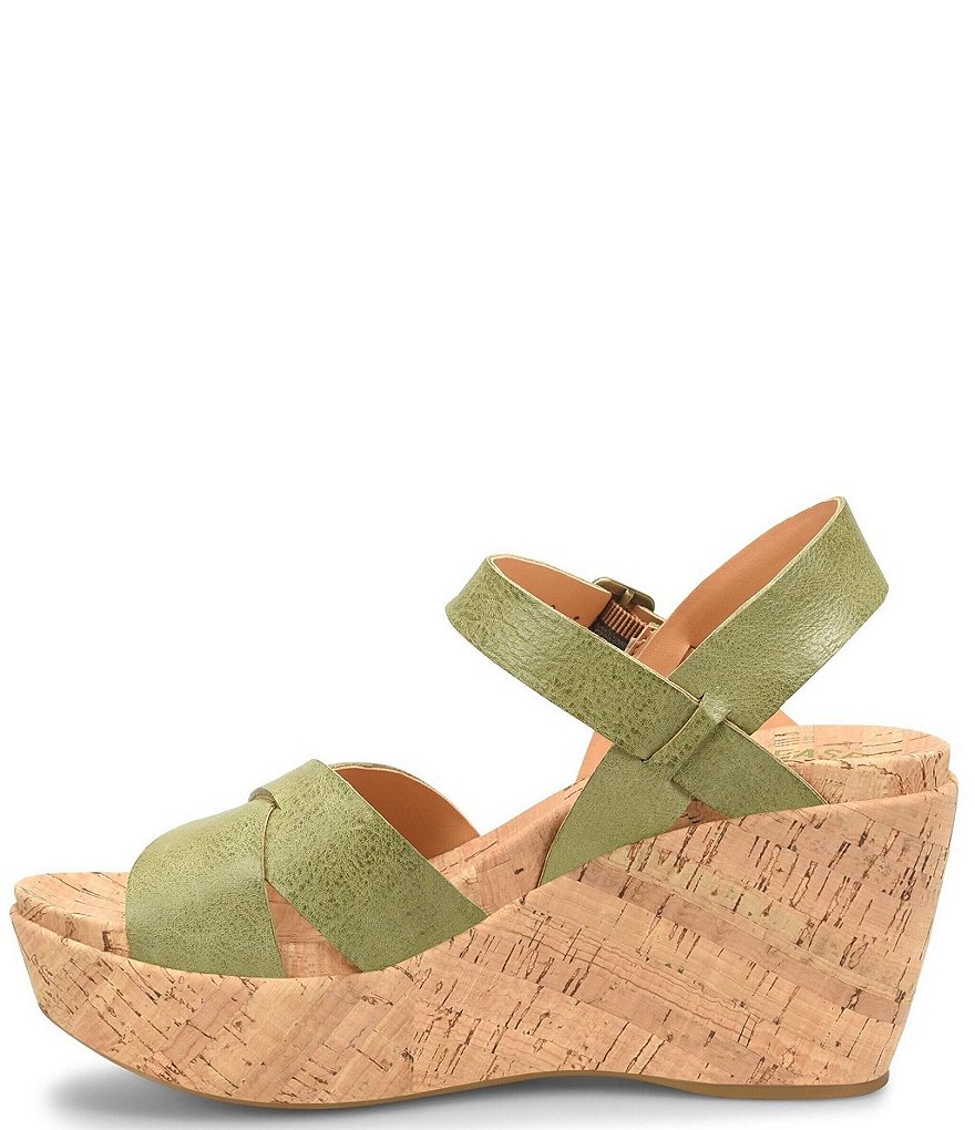 Kork-Ease Ava 2.0 Leather Cork Wedge Platform Sandals