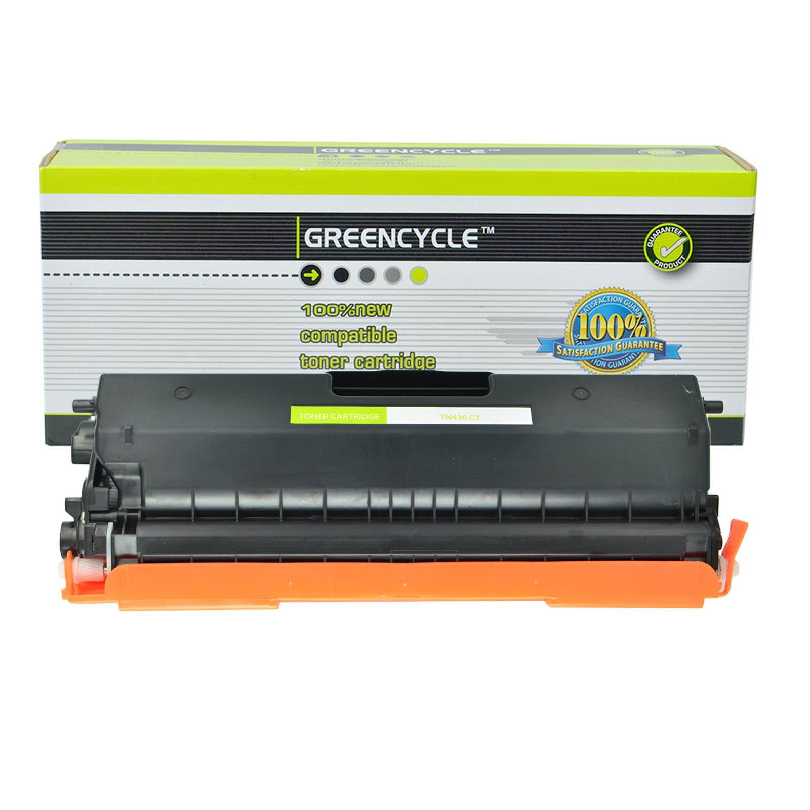 GREENCYCLE Compatible with Brother TN436 TN436C Cyan Toner Cartridge High Yield for HL-L8360CDW L9310CDW MFC-L8900CDW Printer