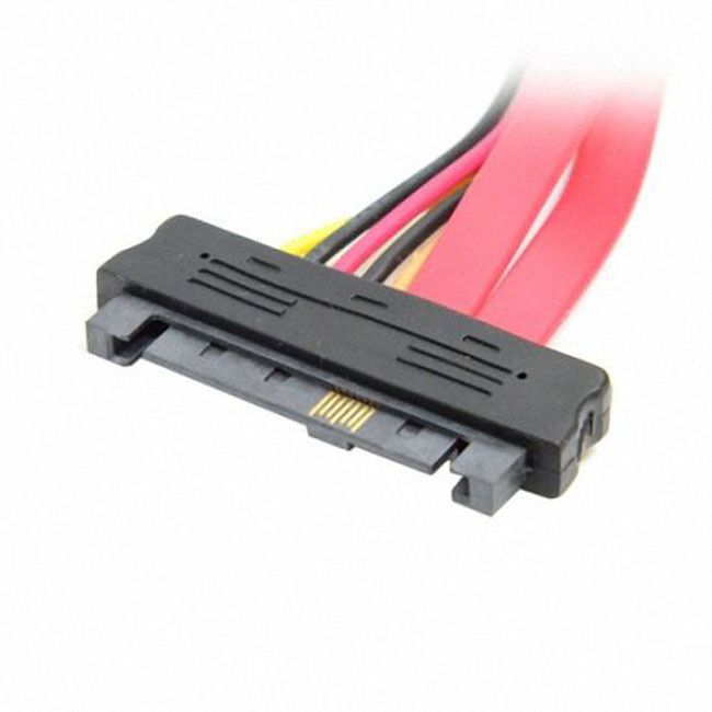 Jimier SAS Hard Disk drive SFF-8482 SAS Cable 29Pin Male to Female Extension Cable 0.5m SF-062-0.5M