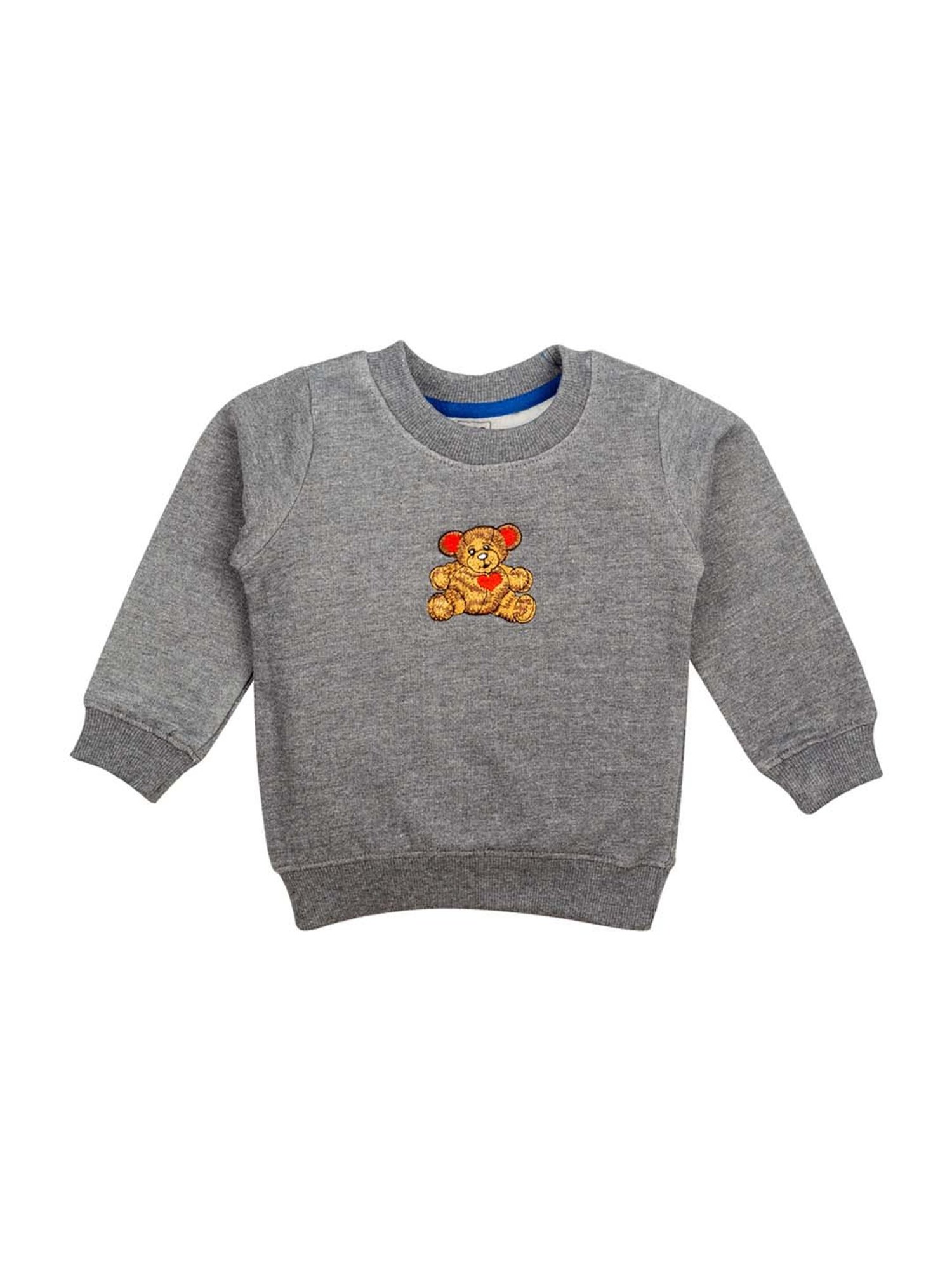 Mee Mee Kids Grey Embroidered T-Shirt