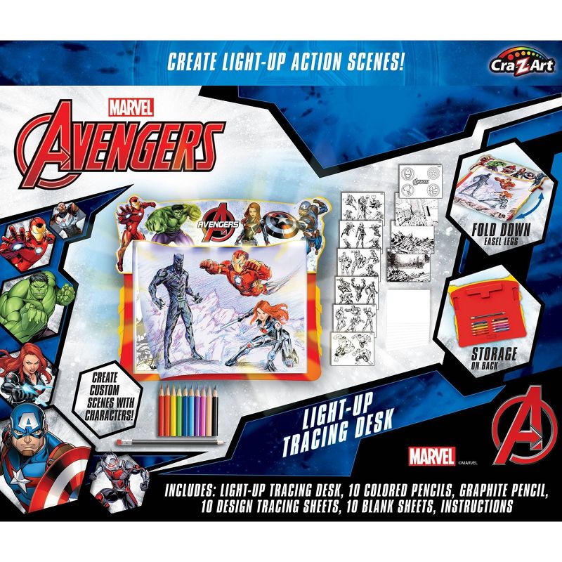 Cra-Z-Art Marvel Avengers Light Up Tracing Pad
