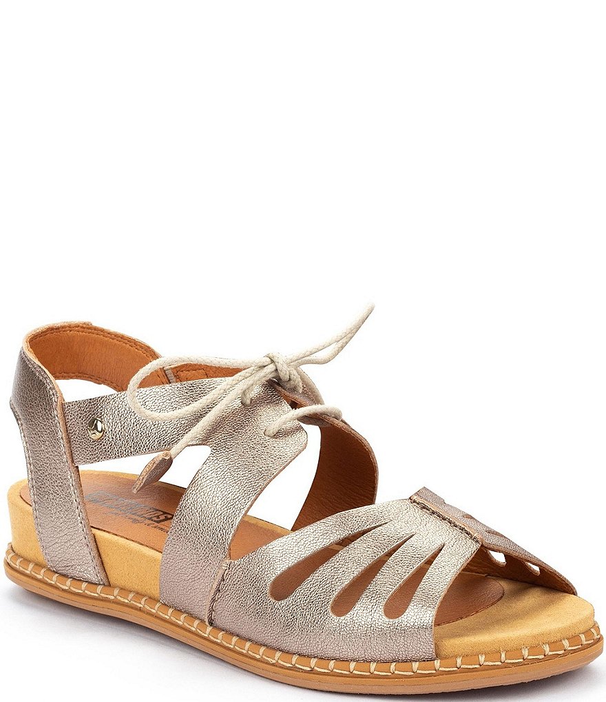 Pikolinos Marazul W3F Leather Wedge Sandals