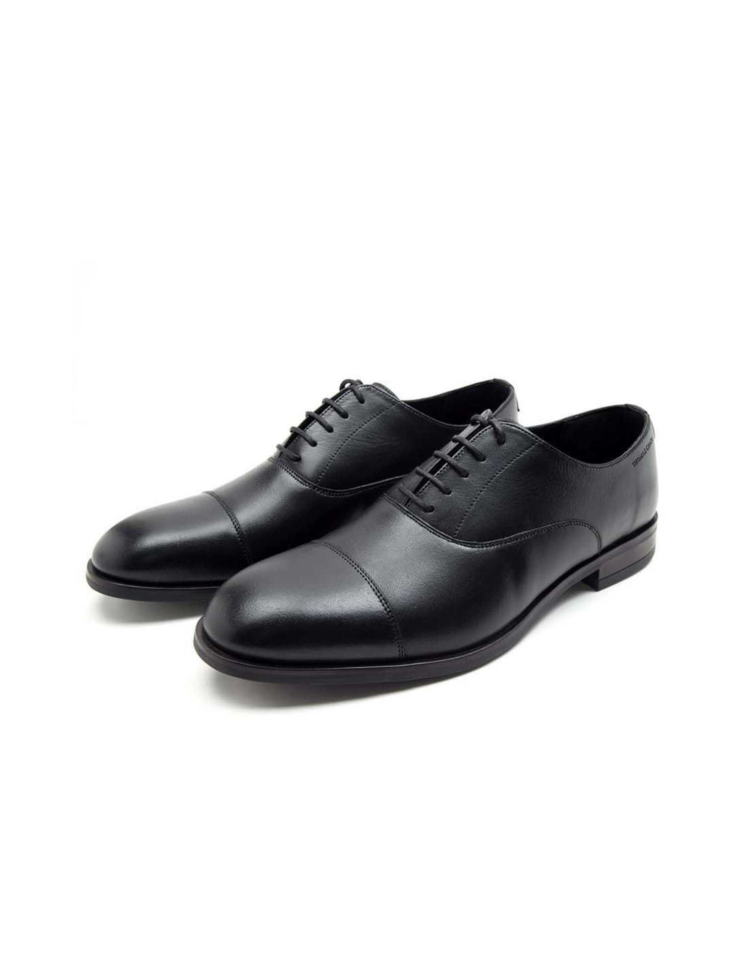 THOMAS CRICK Men's Black Oxford Shoes