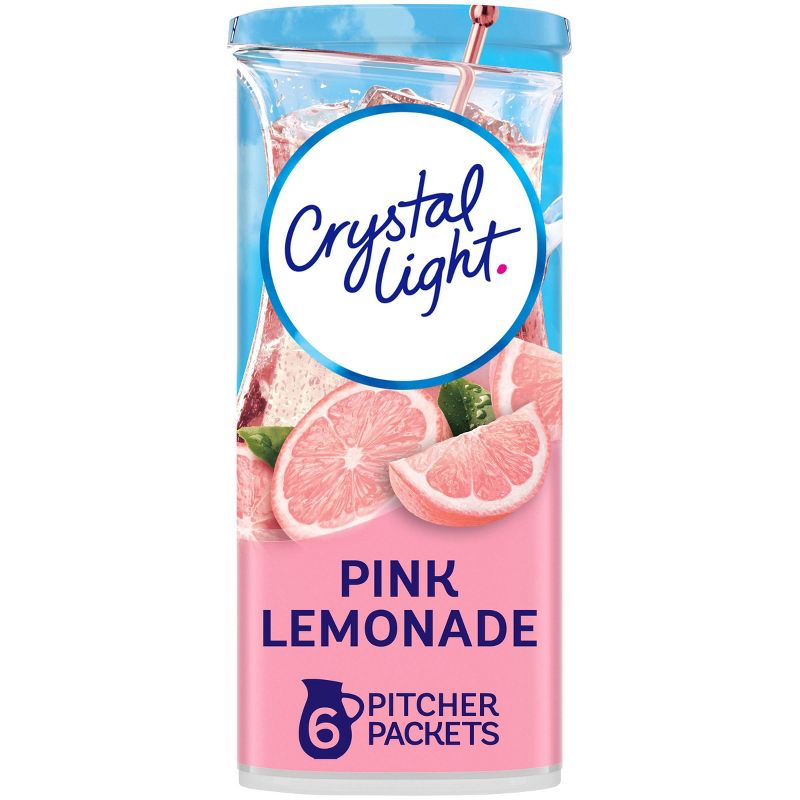 Crystal Light Natural Pink Lemonade Drink Mix - 6pk/0.483oz Pouches