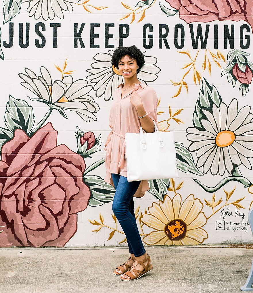 Create & Cultivate Essential Vegan Leather Tote Bag