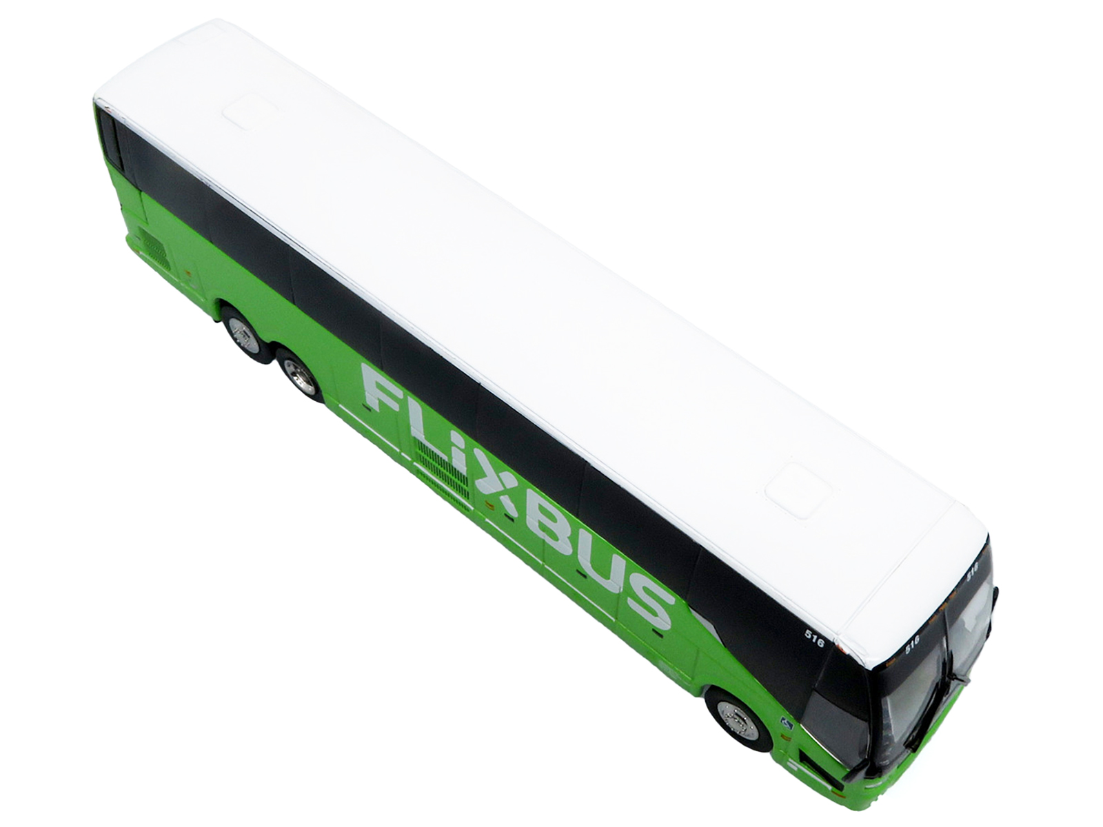 Prevost H3-45 Coach Bus "FlixBus" Green Limited Edition 1/87 (HO) Diecast Model by Iconic Replicas