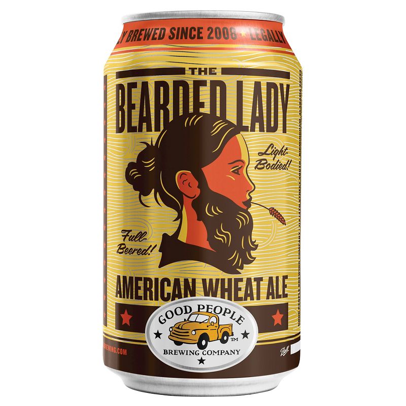 Good People Bearded Lady American Wheat Ale Beer - 6pk/12 fl oz Cans