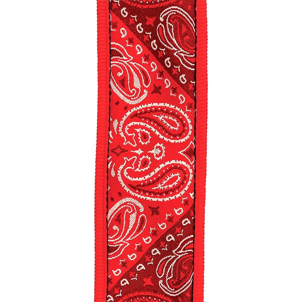 D'Addario Planet Waves 50 mm Nylon Guitar Strap, 2 Tone Red/Brown Brown/Red Underlay 2 in.