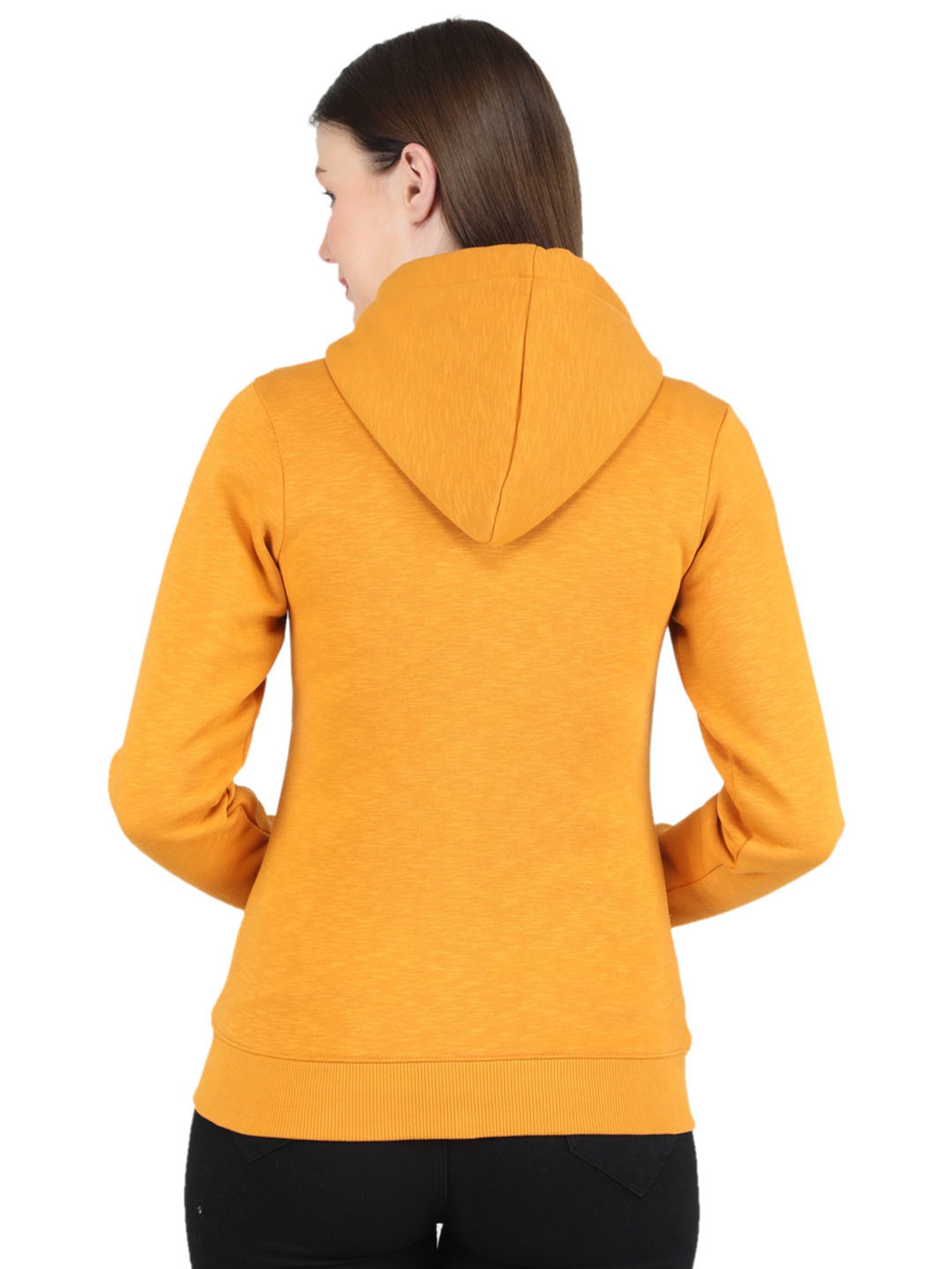 MOCA by Monte Carlo Mustard Regular Fit Hoodie