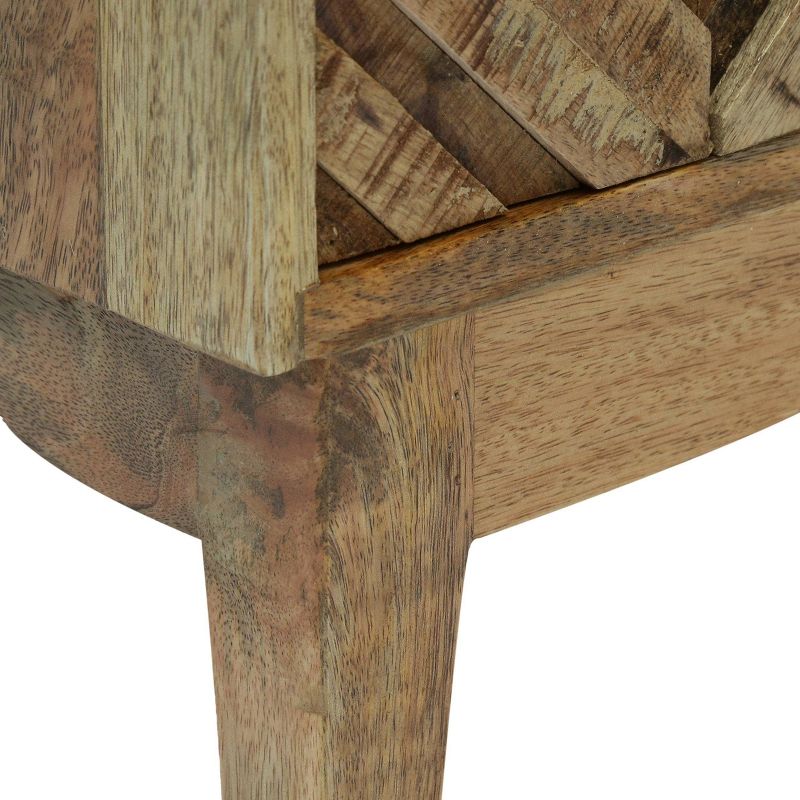 Kolczak Boho Handcrafted Mango Wood 2 Door Cabinet Light Gray - Christopher Knight Home