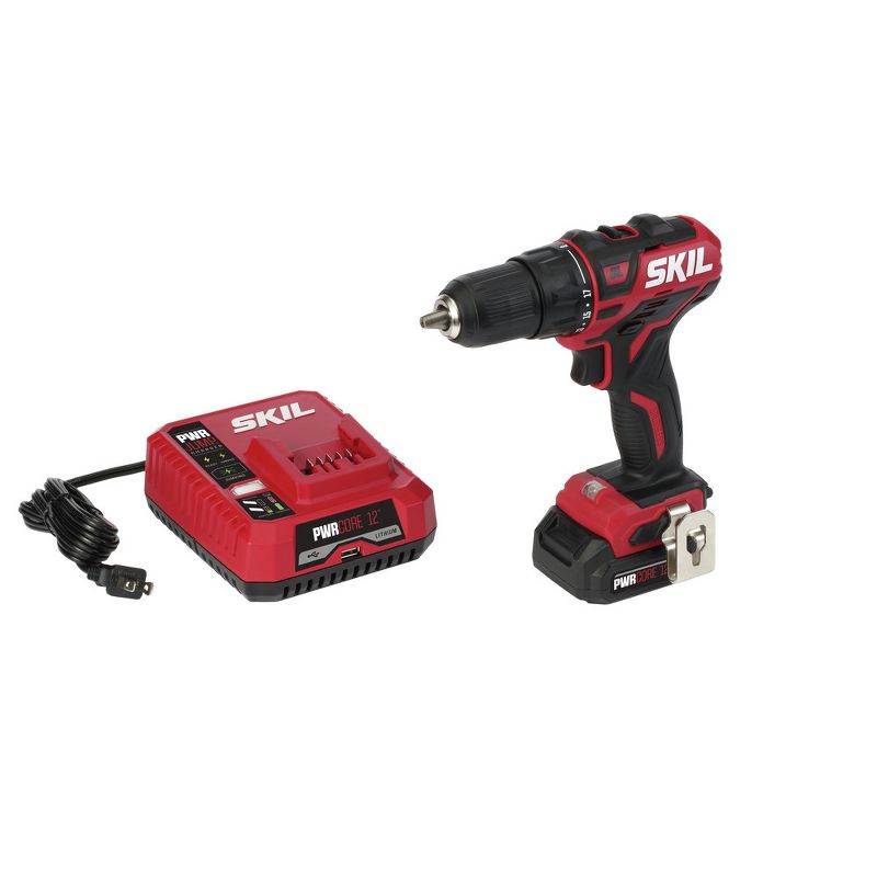Skil DL529002 12V PWRCore 12 Lithium-Ion Brushless 1/2 in. Cordless Drill Driver Kit (2 Ah)