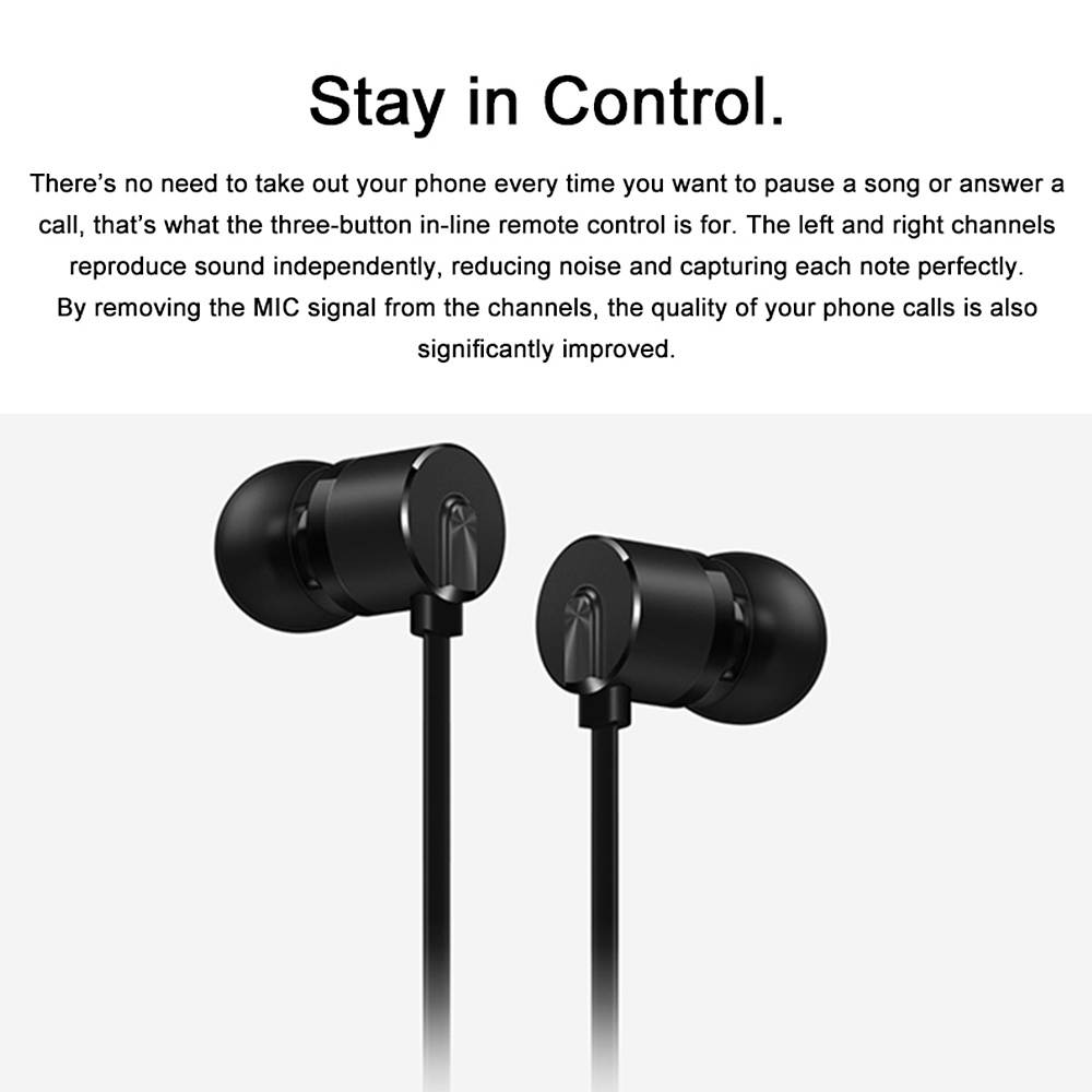 OnePlus Bullets 2T Earphones Type-C In-Ear Headset With Remote Mic 1.15M Wired Compatible for Oneplus 7 8 Pro 6 7 T Mobile Phone