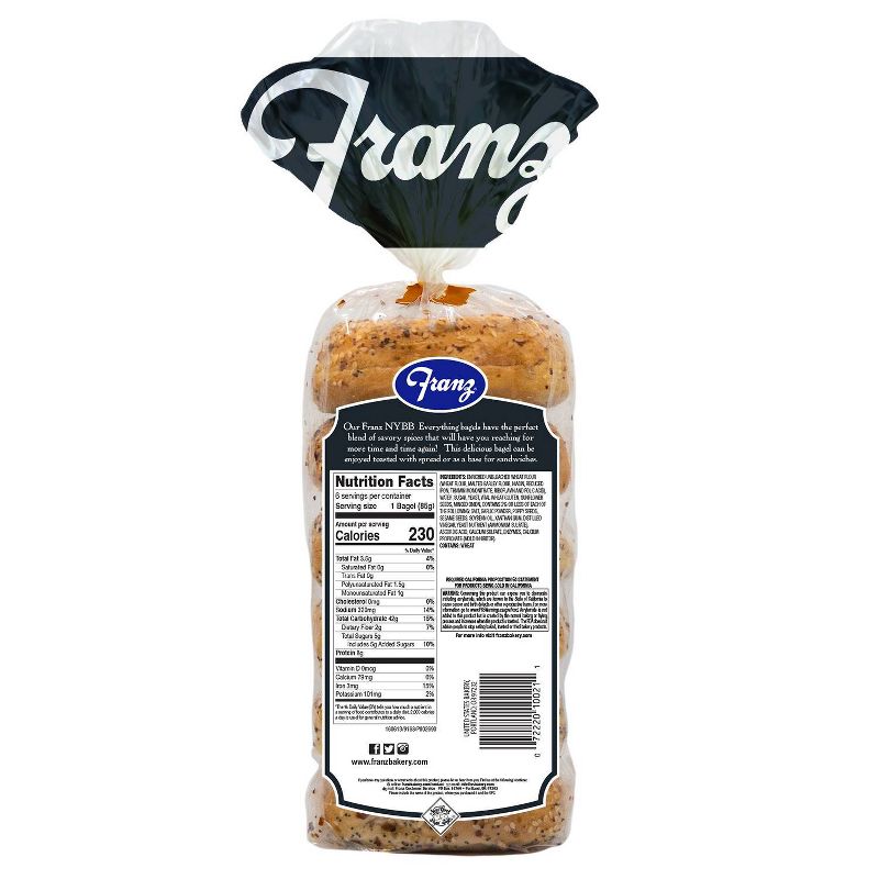 New York Bagel Boys Everything Bagels - 20oz/6ct