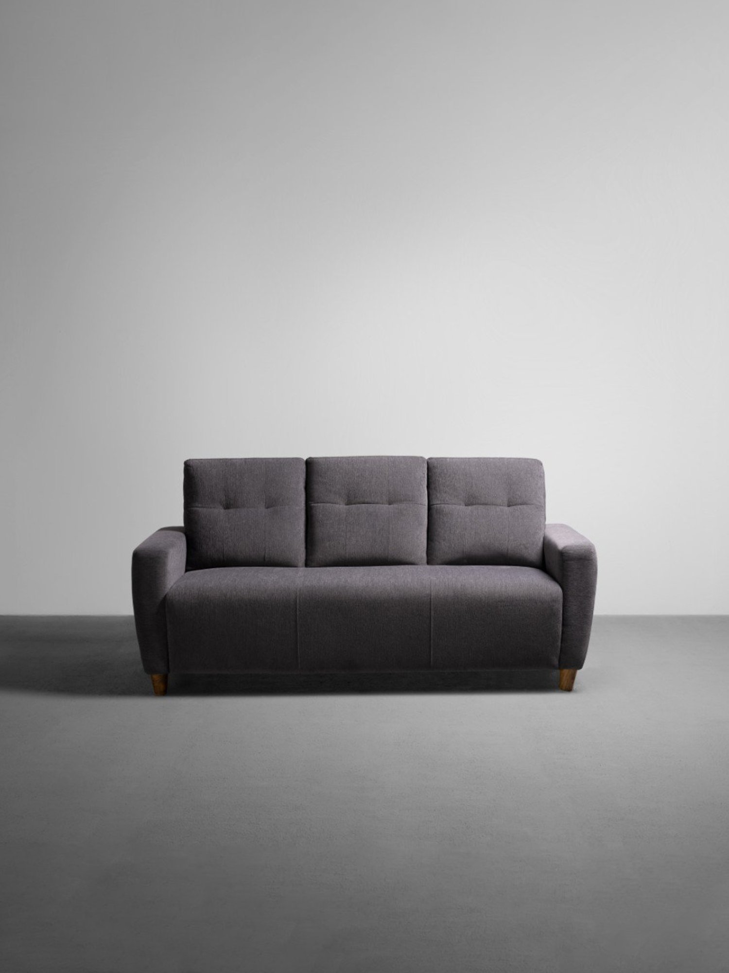 Sleepyhead Yolo Sesame Grey Fabric 3 Seater Sofa