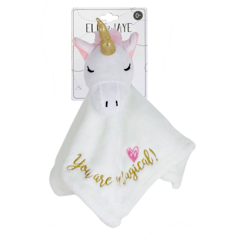 Luvable Friends Baby Plush Blanket and Security Blanket, Terrazzo Elephant, One Size