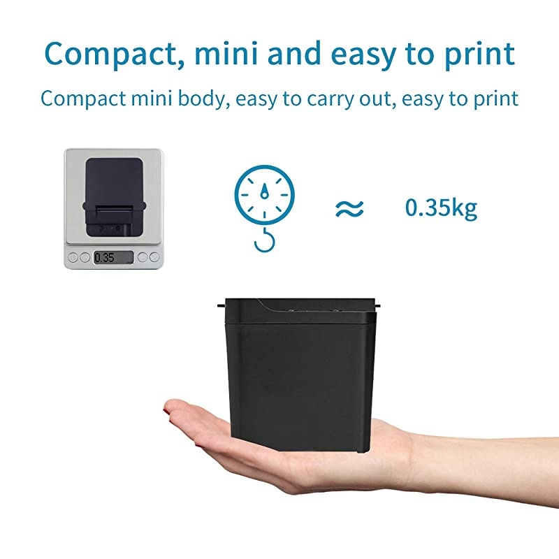Thermal Receipt Printer 58mm Mini Portable High Speed Direct Thermal Printer Printing Compatible with ESCPOS Print Commands Set