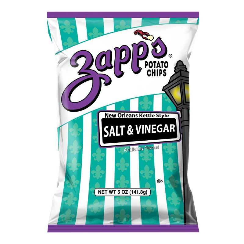 Zapp's New Orleans Kettle Style Salt & Vinegar Potato Chips - 5oz