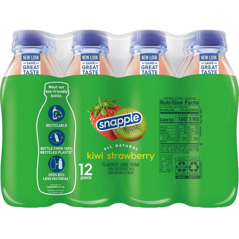 Snapple Kiwi Strawberry - 12pk/16 fl oz Bottles