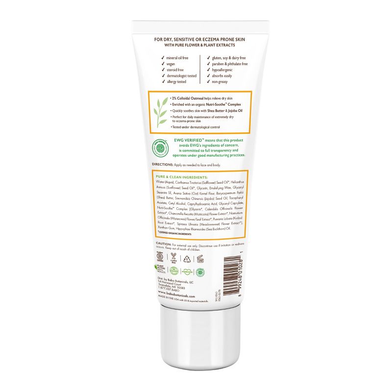 Babo Botanicals Sensitive Fragrance Free Daily Hydra Baby Lotion - 8 fl oz