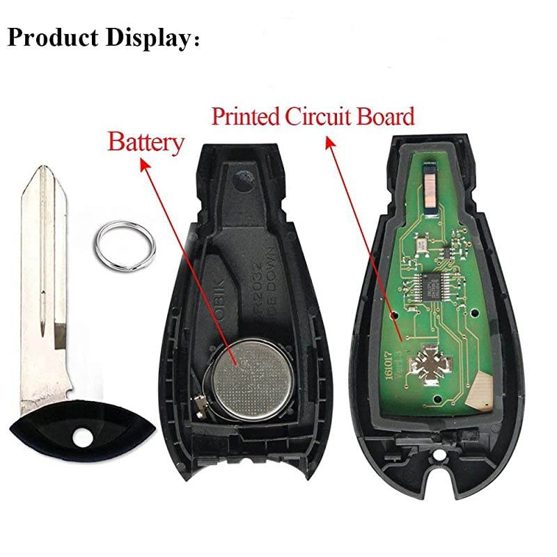 Button Replacement Car Key Fob Keyless Entry Remote M3N5WY83X IYZC01C for 20082015 Chrysler Town and Country20082014 Dodge Grand Caravan