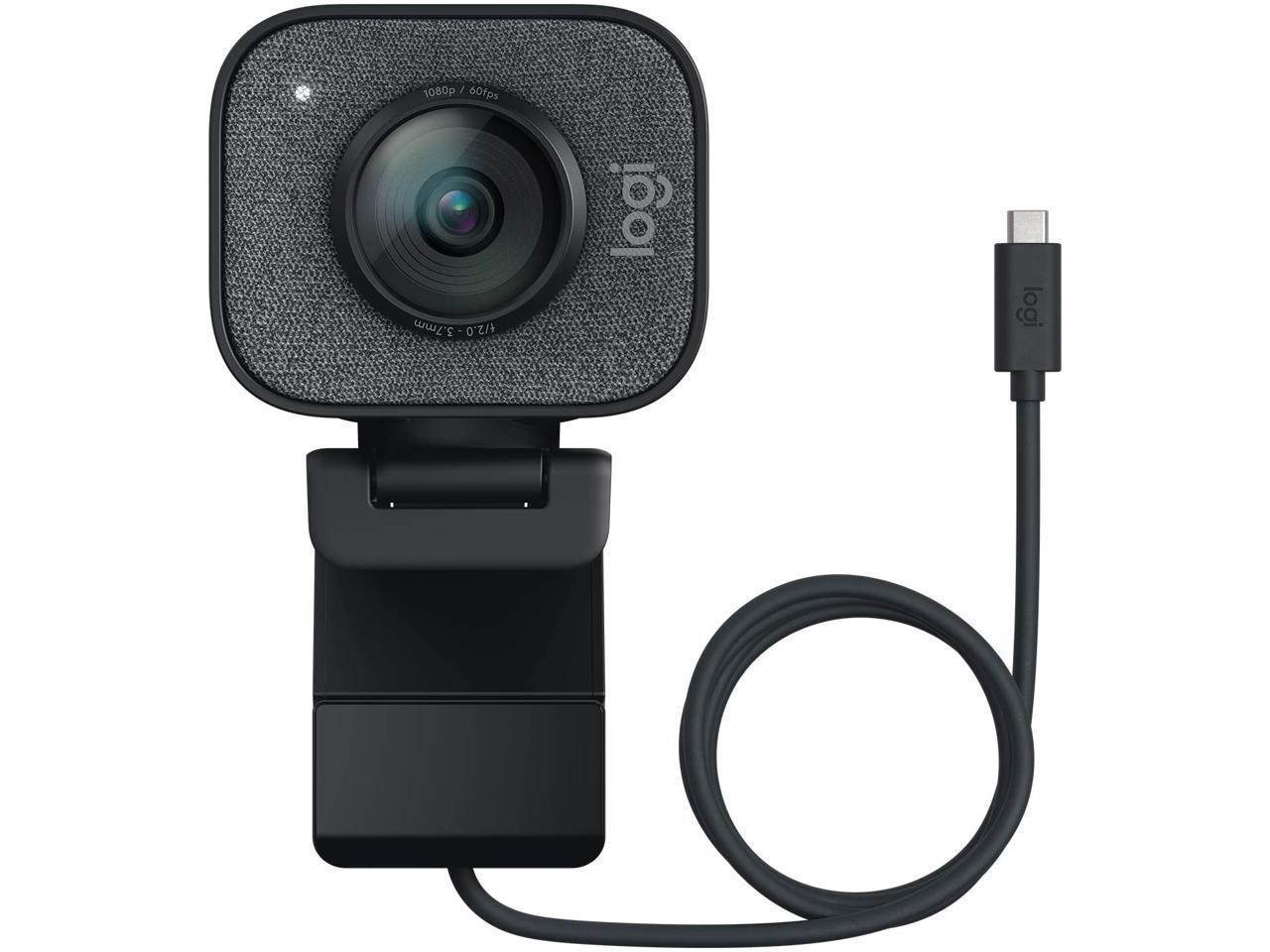 Logitech StreamCam - 1080P HD 60fps Streaming Webcam with USB-C and Built-in Microphone - USB Computer Camera for Gaming Conferencing , Mac Xbox YouTube Skype OBS, Free-Driver Fast Autofocus