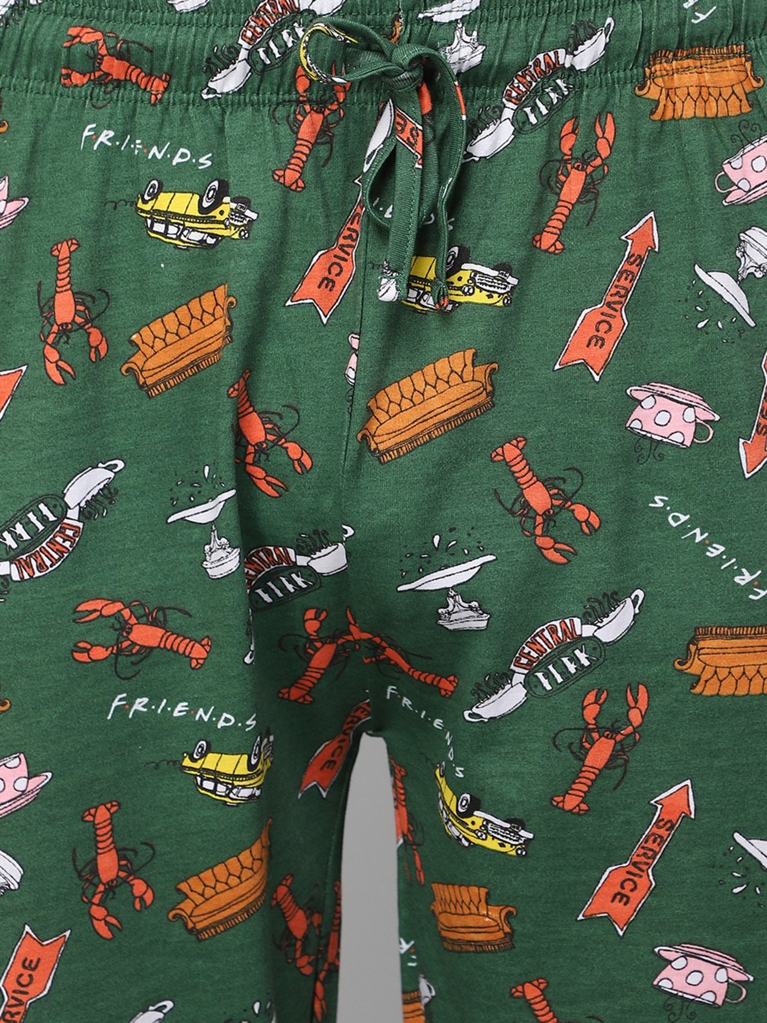 Free Authority Friends Printed Regular Fit Pyjamas