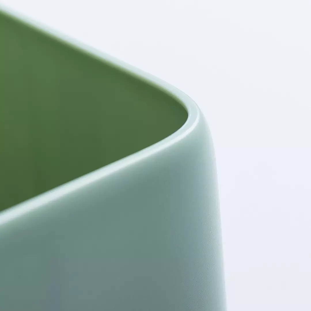 WuMing Two-Color Desktop Storage Box Closing Design Three-Point Grid Optimization ABS Lightweight Compact Storage Box From Youpin Dark Blue