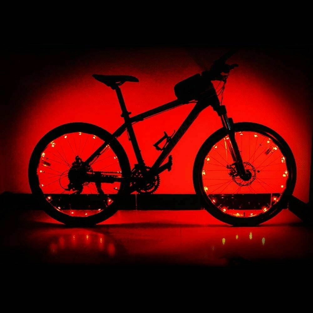 LED Bicycle Bike Cycling Rim Lights Auto Open  Close Wheel Spoke Light String