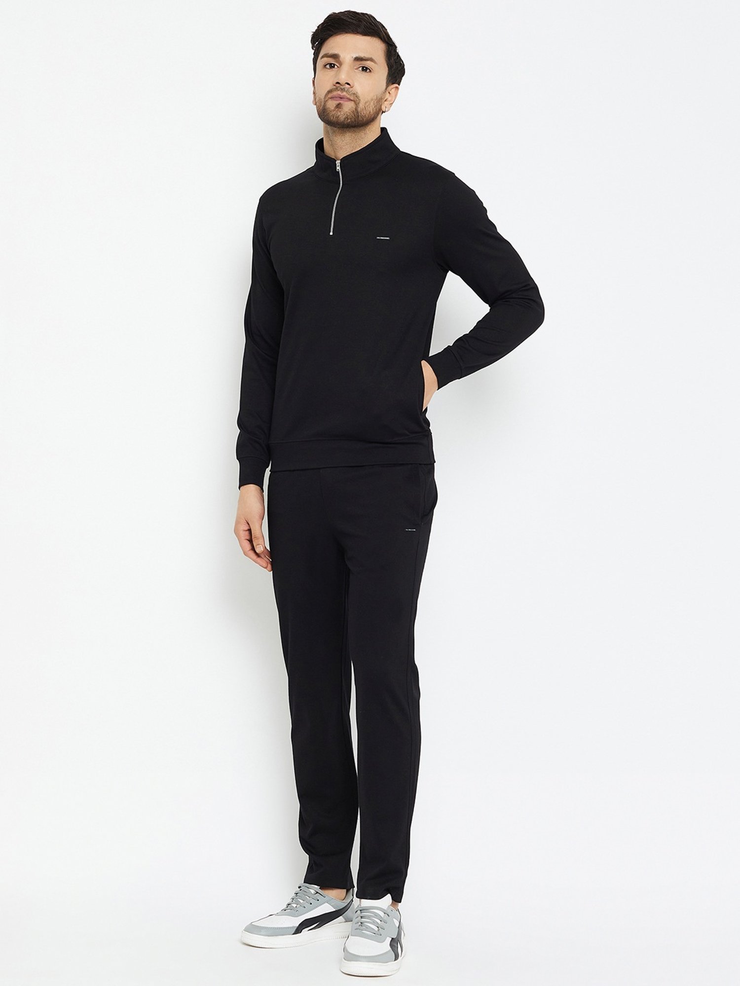 Okane Black Regular Fit Co-Ord Set