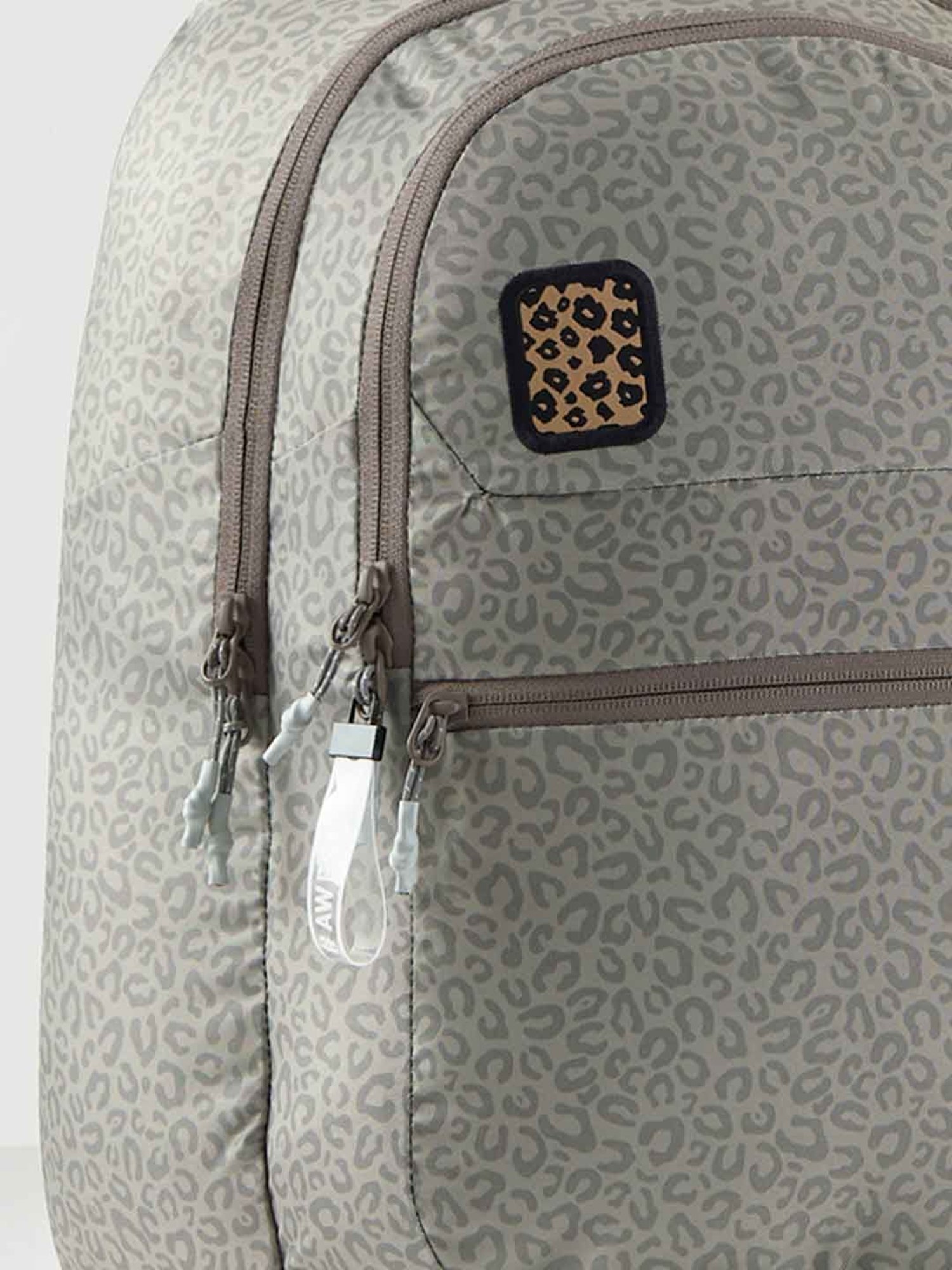 Wiki Back to School 1 Beige Polyester Printed Backpack - 22 Ltrs