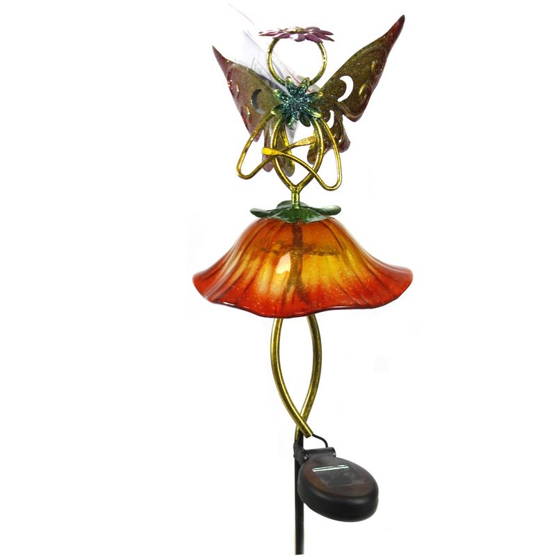 Home & Garden 19.75" Solar Fairy Stake Yellow Led String Lights Regal Art & Gift  -  Decorative Garden Stakes