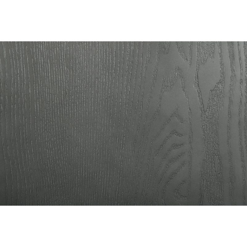 Ashton 5 Drawer Wood and Metal Chest Gray - Finch