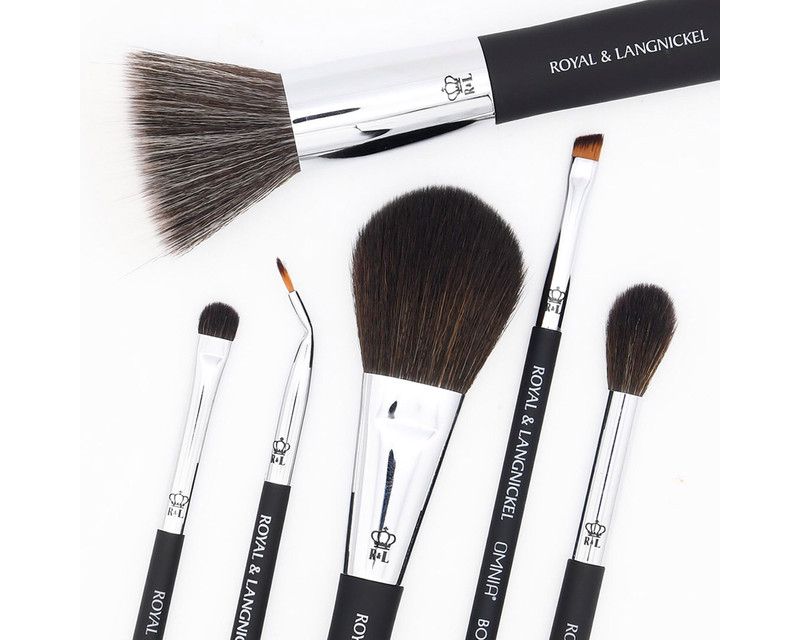 OMNIA Brush Artist Favorites, Rakhil Shamailova, 7pc Makeup Brush Set with Wrap