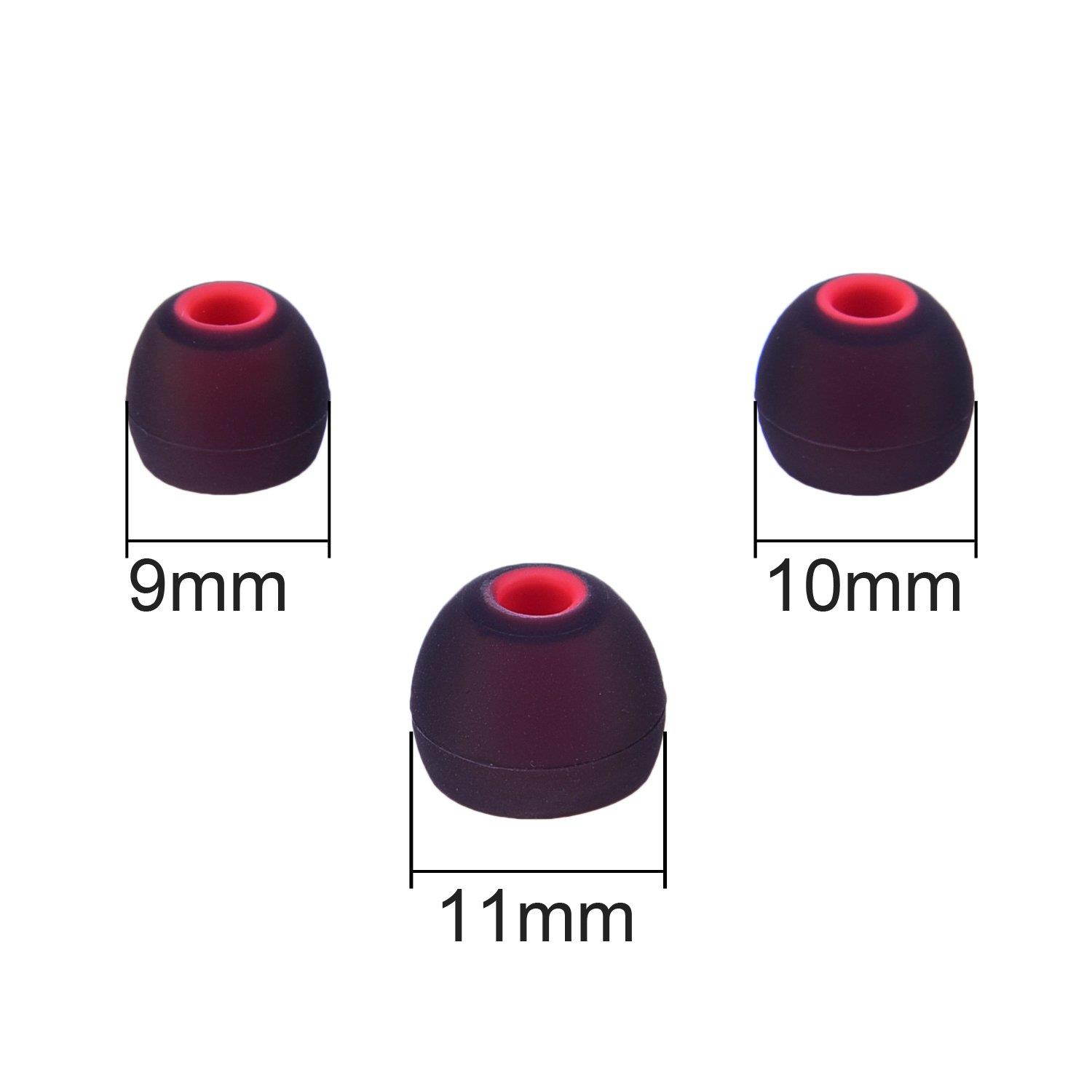 Sunmns 6 Pairs Silicone Eartips Eargels Earpads Ear Tips Gels Bud Compatible for Senso, Zeus, Otium, Hussar Sport Bluetooth Headphones