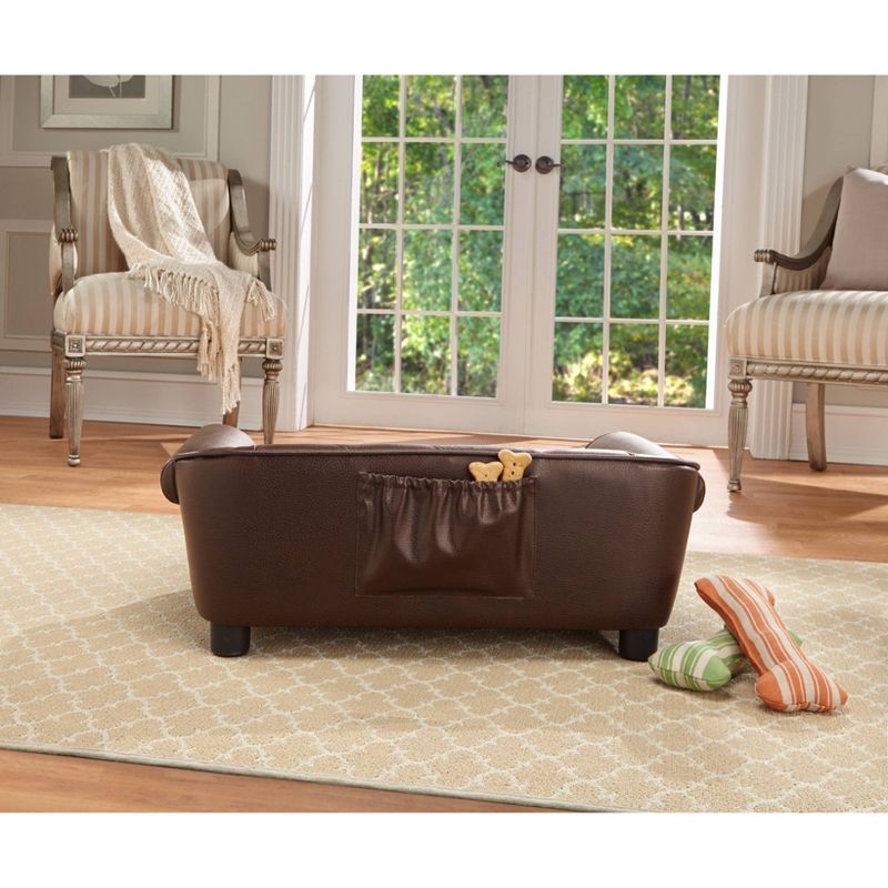 Enchanted Home Pet Brisbane Tufted Pet Sofa - Brown
