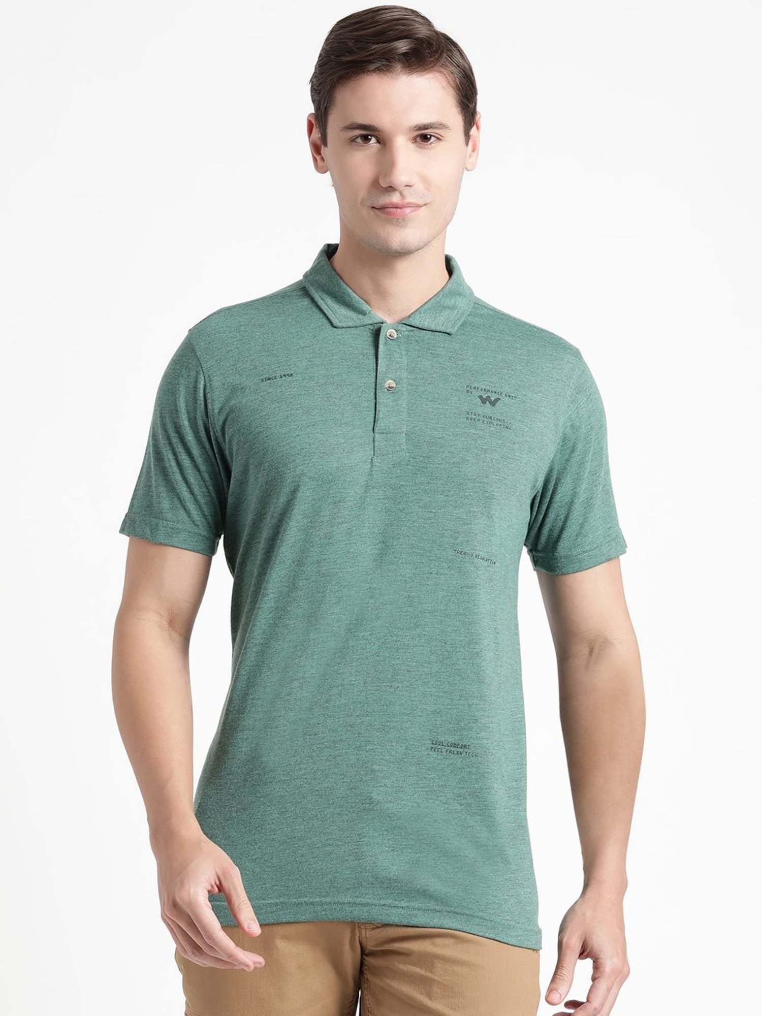Wildcraft Pine  Regular Fit Sports T-Shirt