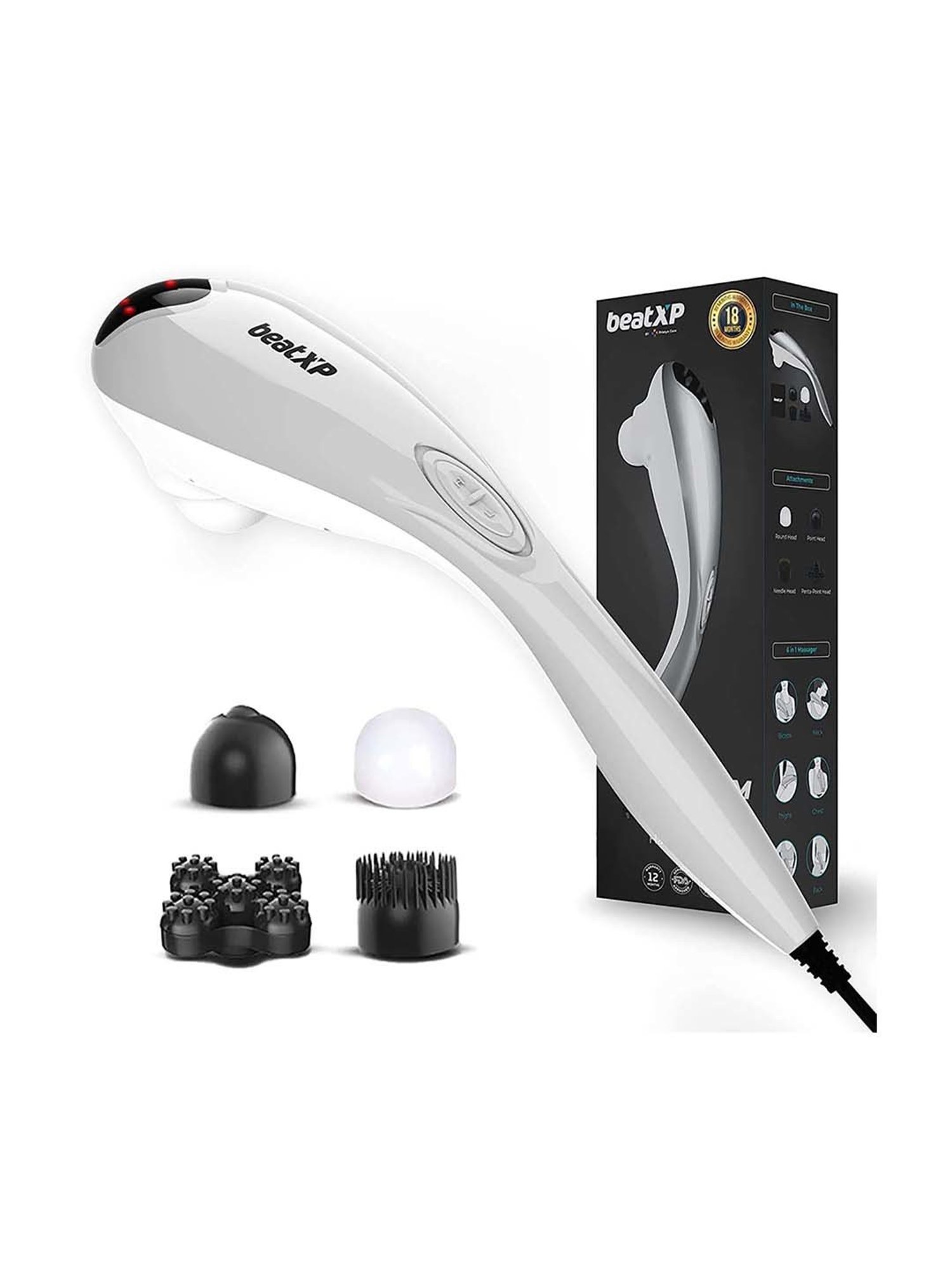 beatXP Stream Prime Hammer Massager (Glossy Silver)