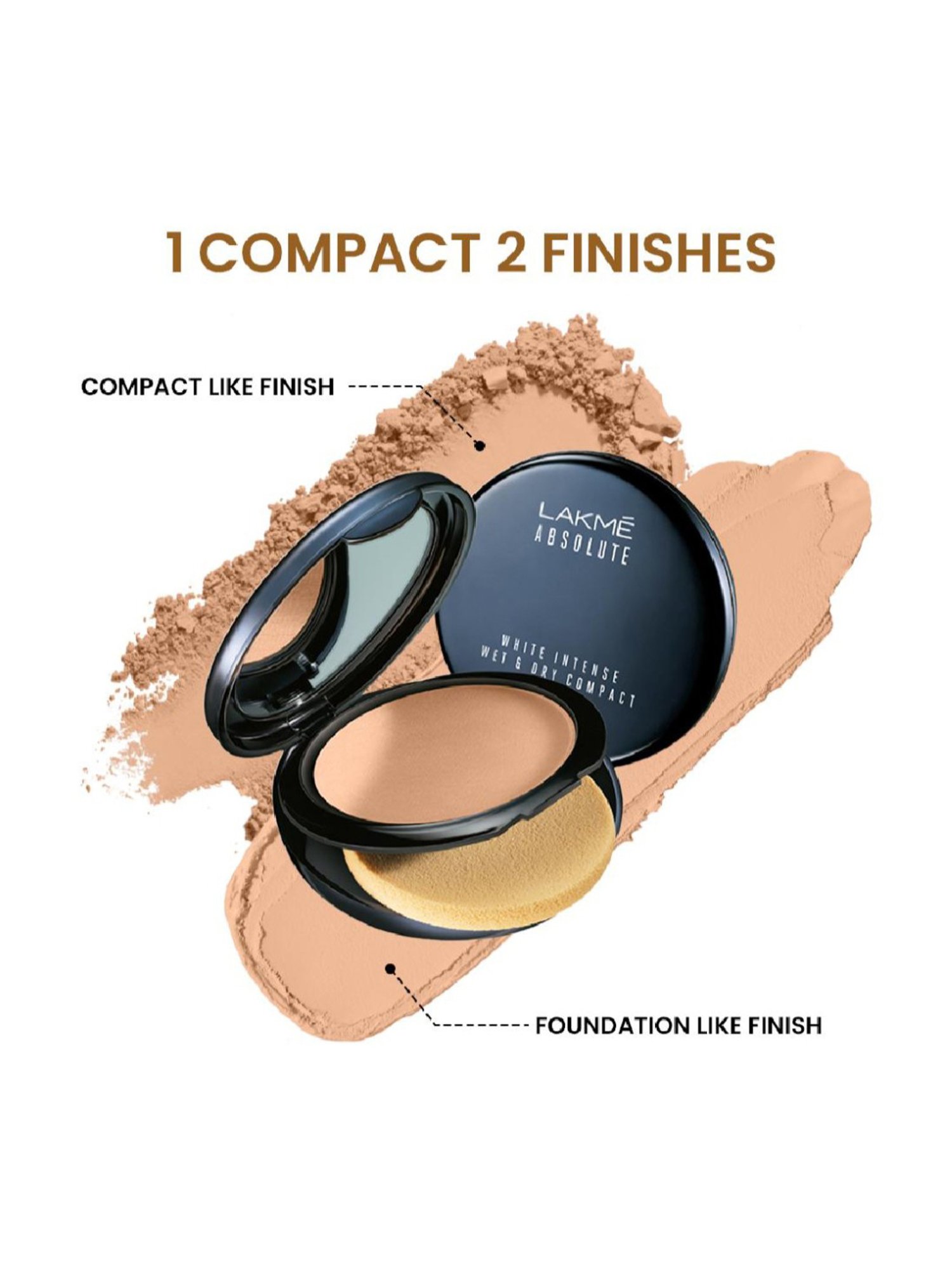Lakme Dual Finish Compact (Wet & Dry) Rose Fair - 9 gm