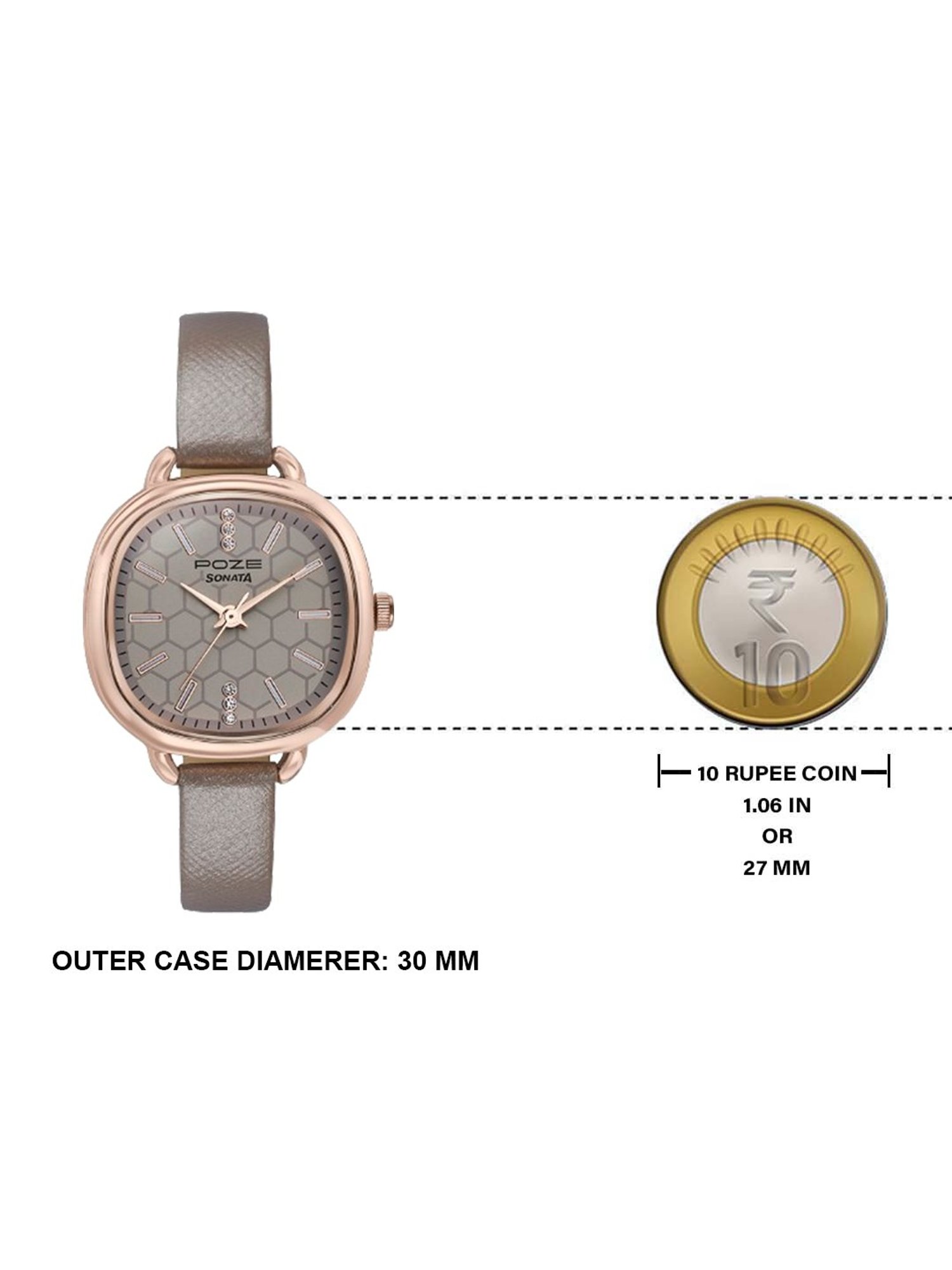 Sonata Poze 3.0 SP80092WL01 Analog Watch for Women