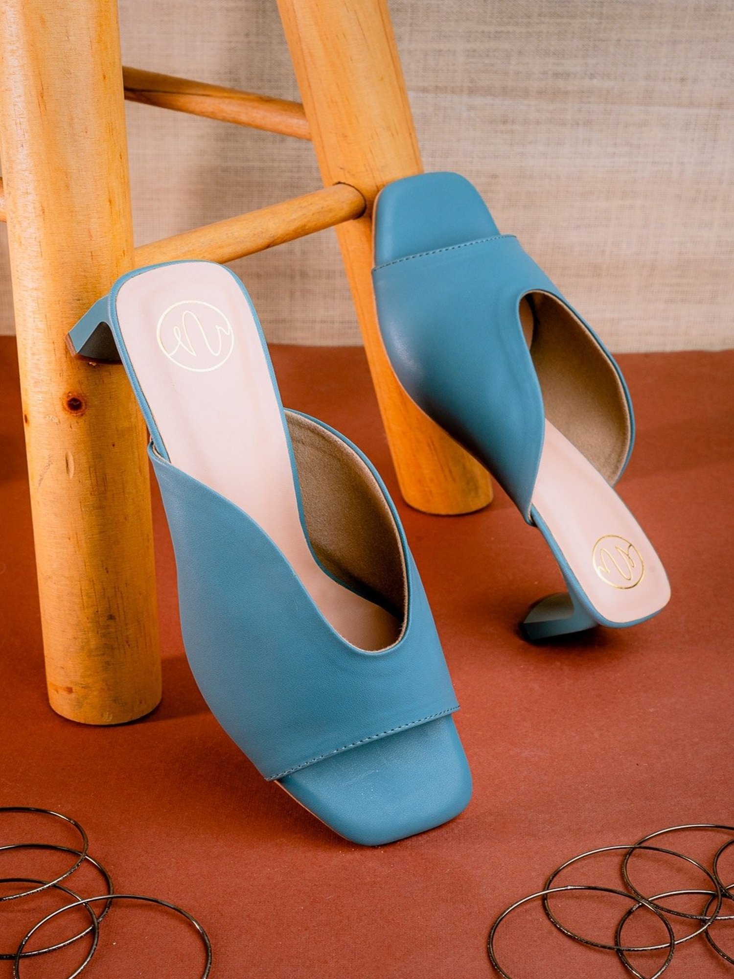 NR by Nidhi Rathi Women's Turquoise Casual Sandals