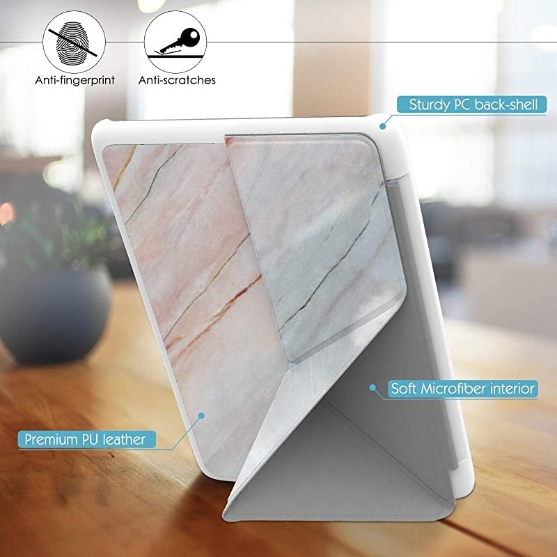 Case Replacement with Kindle Paperwhite 10th Generation 2018 Releases Standing Origami Slim Shell Cover with Auto WakeSleep Fits Kindle Paperwhite EReader Marble