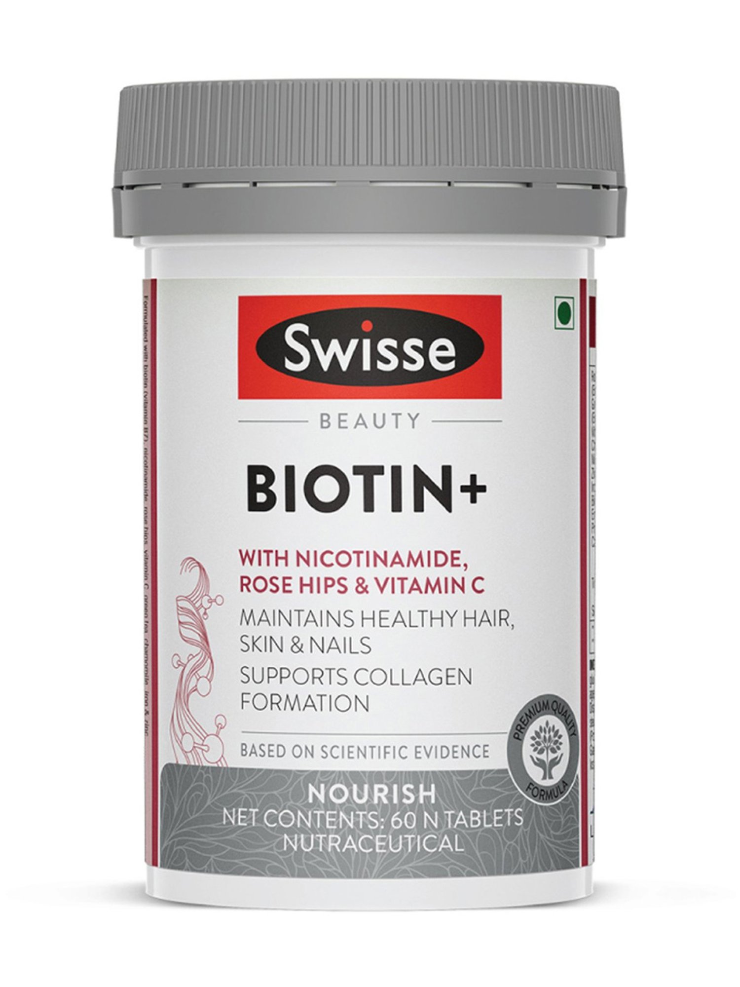 Swisse Beauty Biotin with Nicotinamide Supplement - 60 Tablets