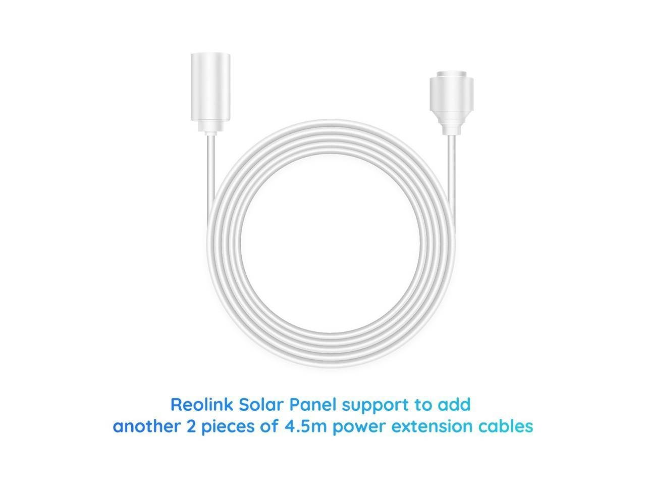 Reolink 4.5 Meters Solar Panel Extension Cable - White