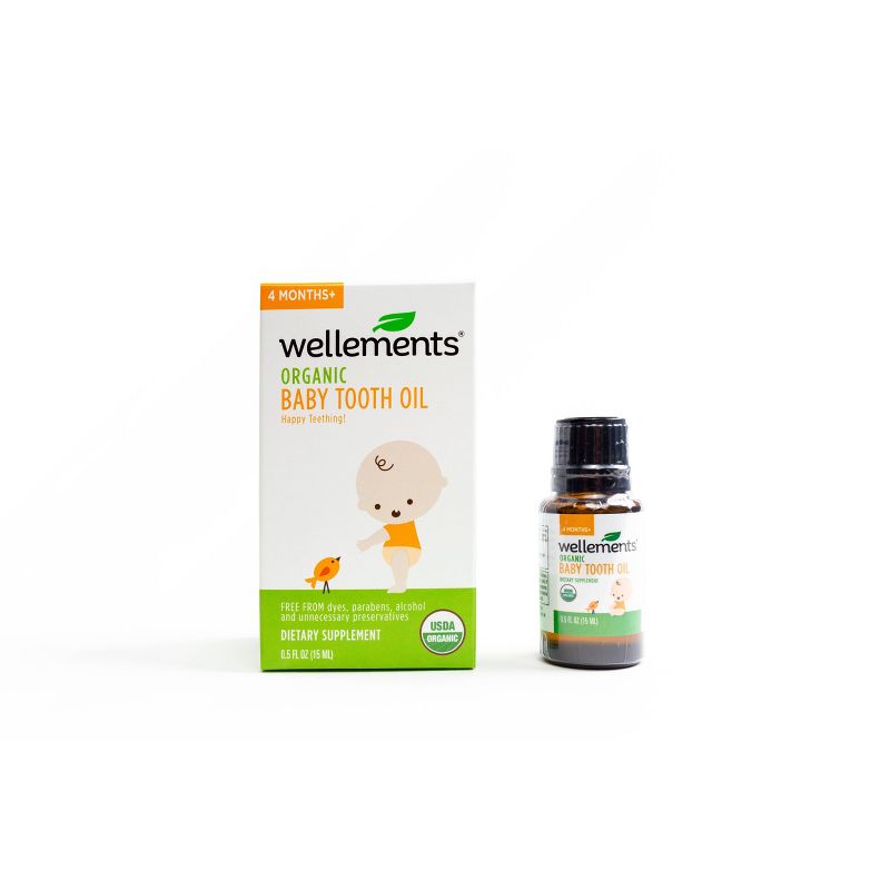 Wellements Organic Baby Tooth Oil - 0.5 fl oz