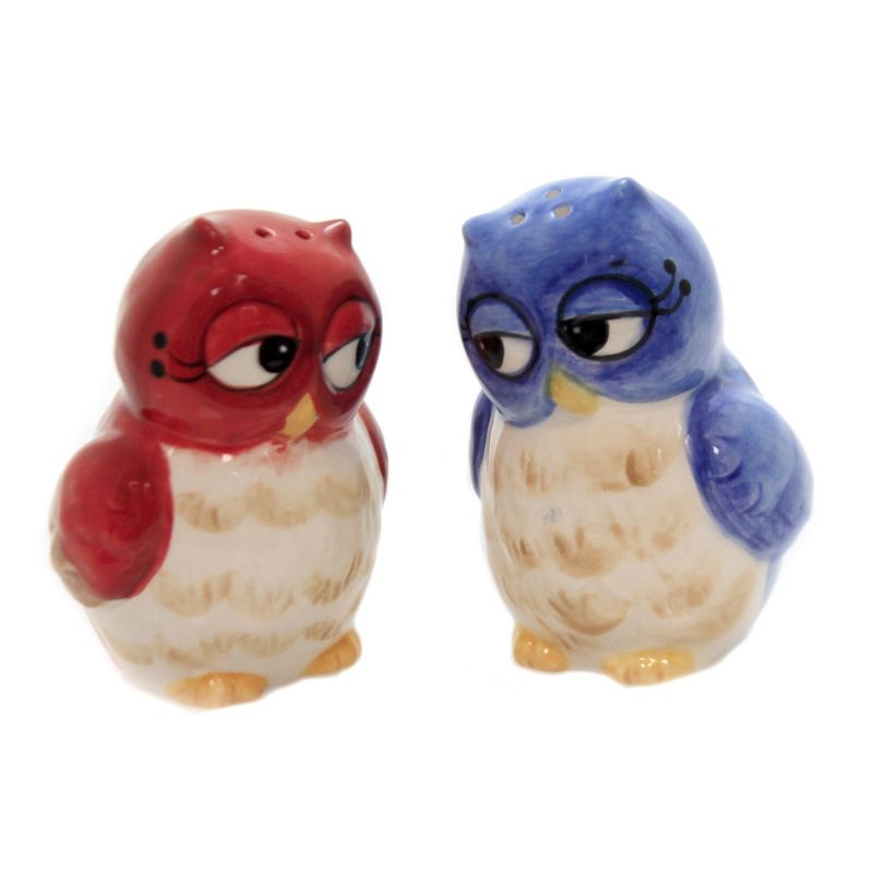 Tabletop 3.0" Owl Couple Salt & Pepper Set Shaker Cosmos Gifts Corp.  -  Salt And Pepper Shaker Sets