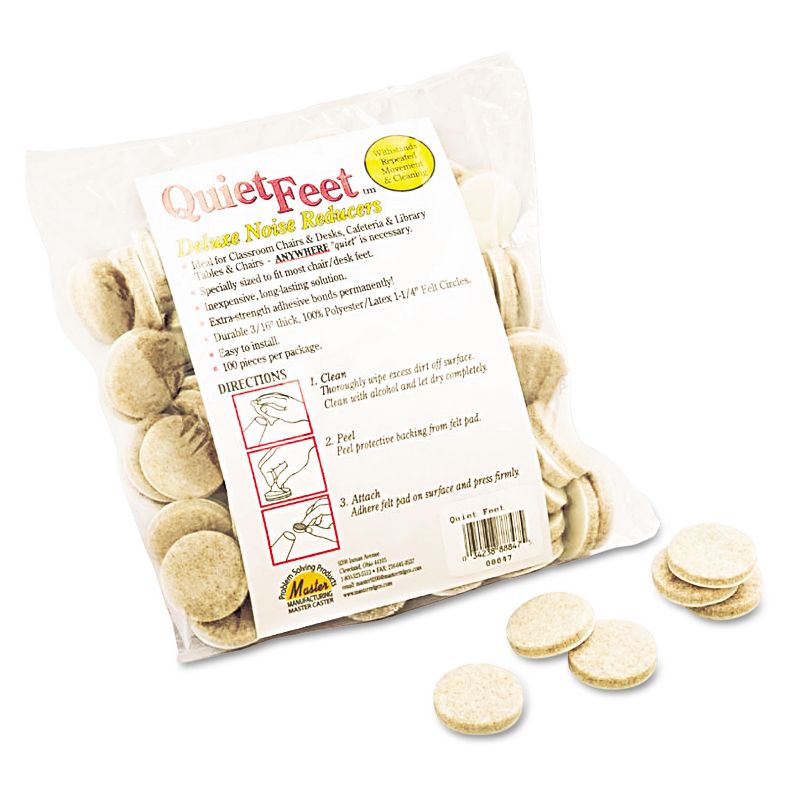 Scotch 3" 4pk Felt Pads Brown