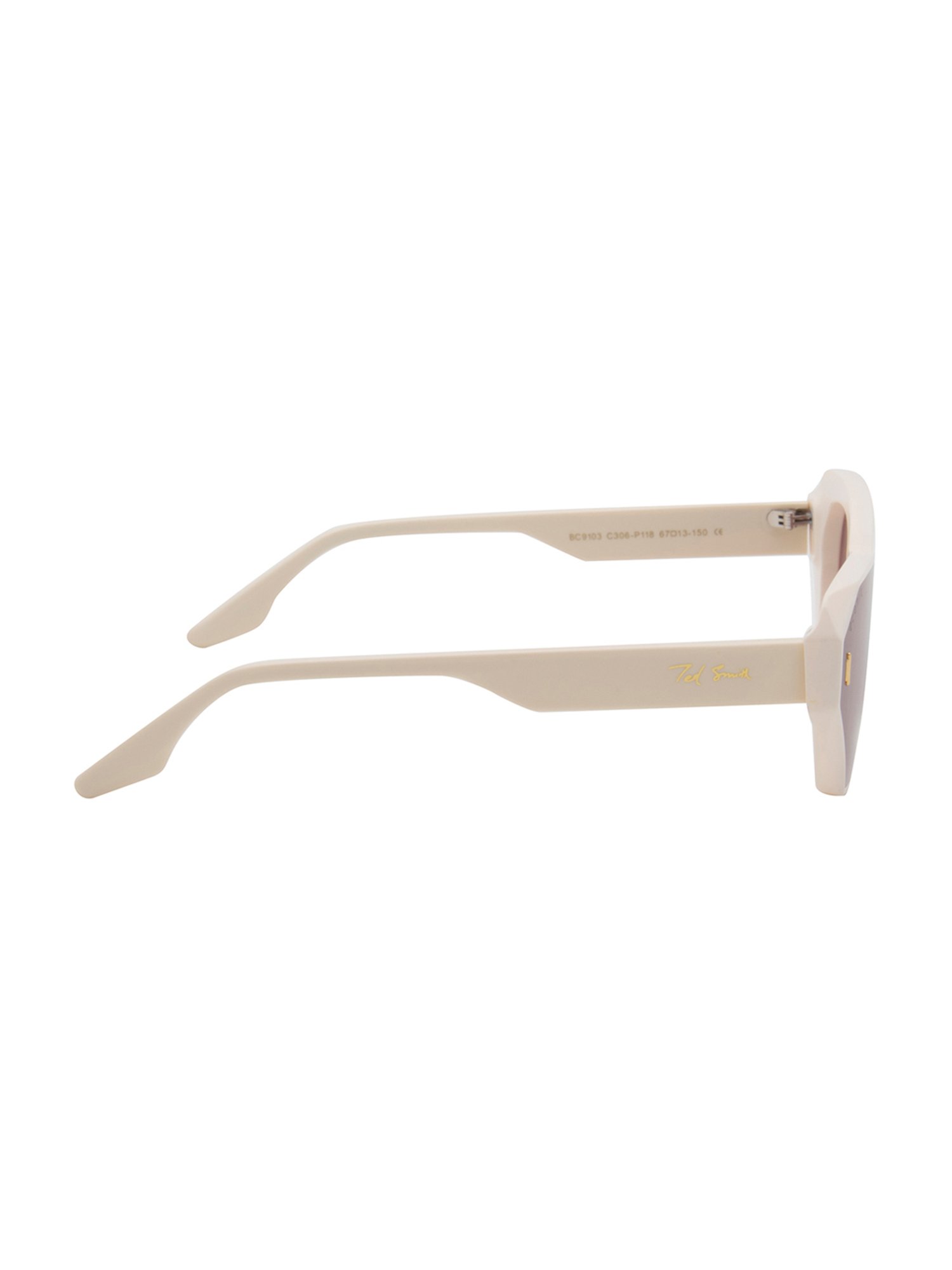 Ted Smith Pink Cat Eye Polarized Unisex Sunglasses