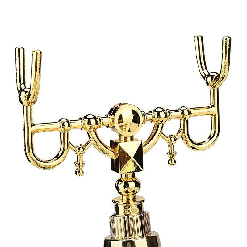 Vintage Decor Telephone,Ceramic Black Gold Flower Pattern Antique Telephone Home Decor Desk Phone,Support FSK and DTMF Caller ID, Automatic Detection Function