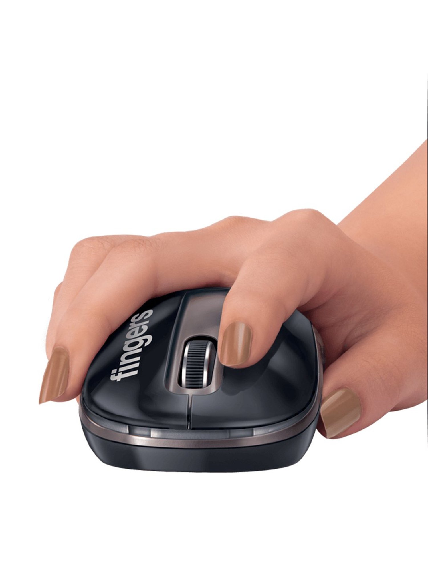 Fingers GlidePro Wireless Mouse (Black)